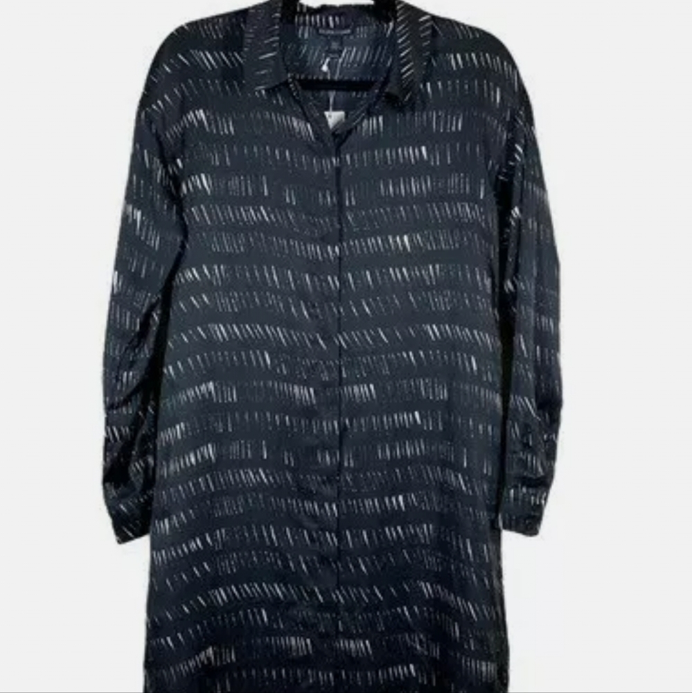 SILK ORGANIC COTTON DASH SHIRTDRESSS
